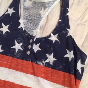 American flag tank